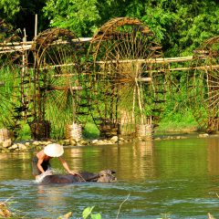 Bouwsteen Vietnam: De waterwielen van Pu Luong_vanVerre