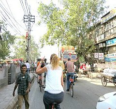 Delhi op de fiets